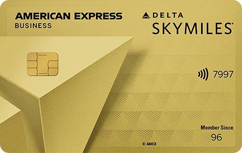 Delta SkyMiles Gold Business American Express Card